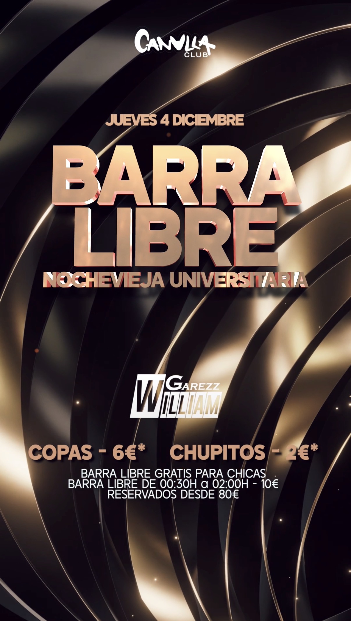 JUEVES 4 DIC. BARRA LIBRE